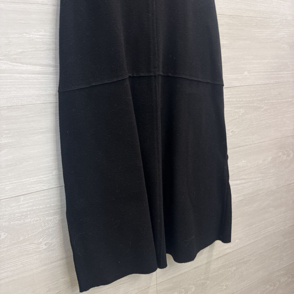 Habitat Black Sleeveless Button Front Dresss Medium