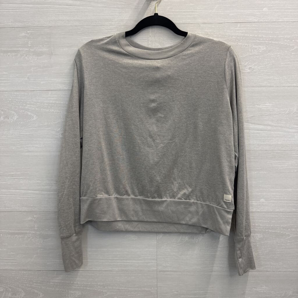Vuori Soft Grey Daydream Crewneck Long Sleeve Top Medium