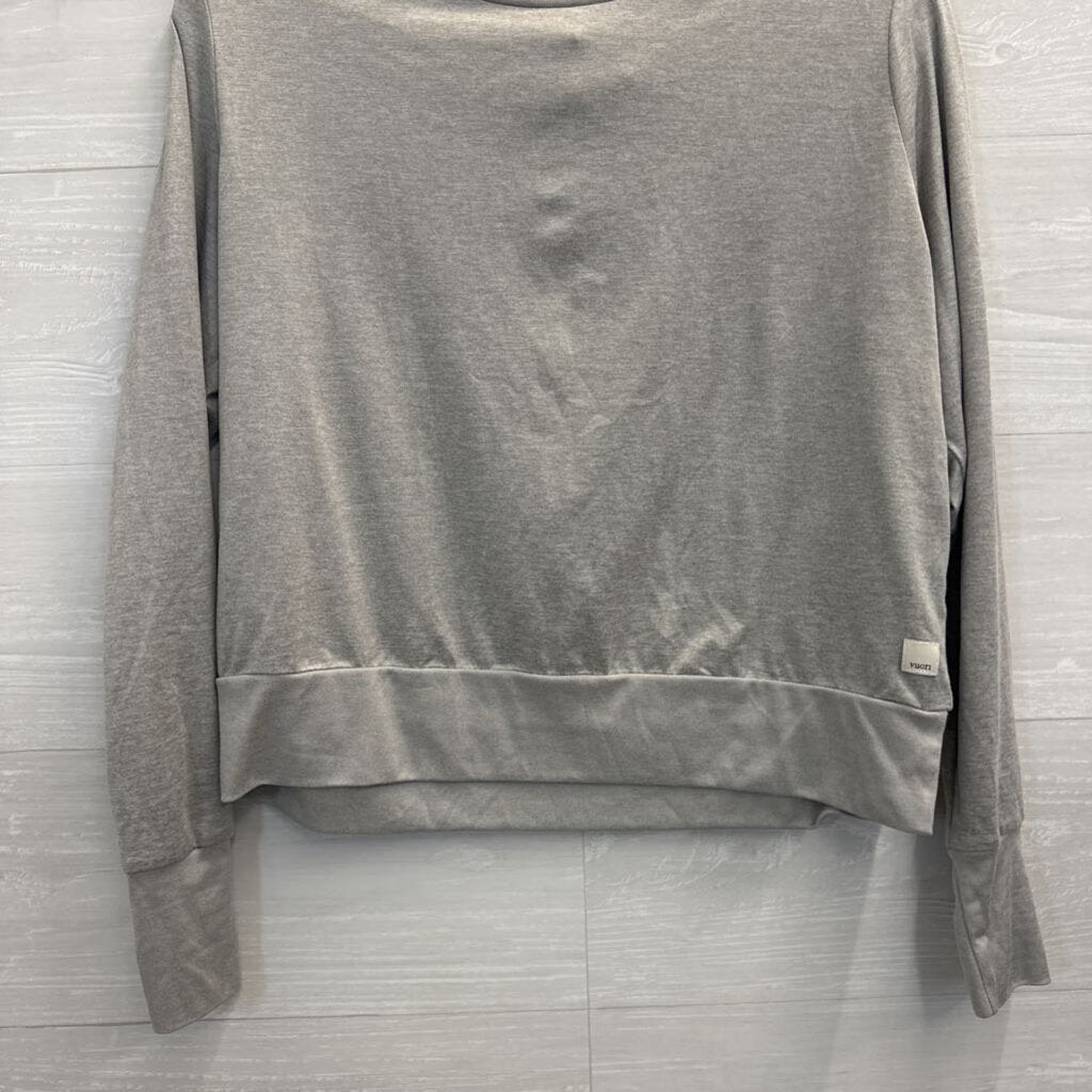 Vuori Soft Grey Daydream Crewneck Long Sleeve Top Medium