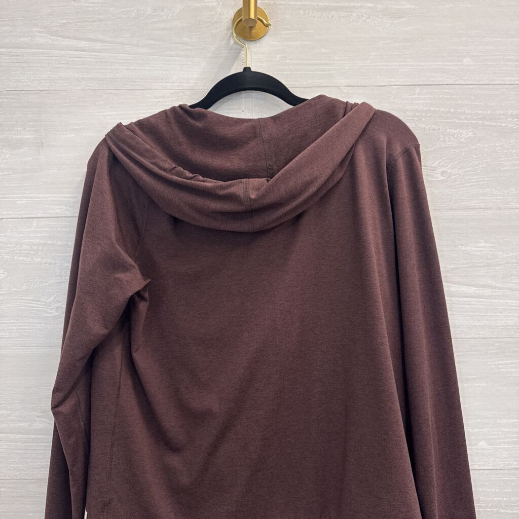 Vuori Soft Brown Halo Performance Zip Up Hoodie Medium
