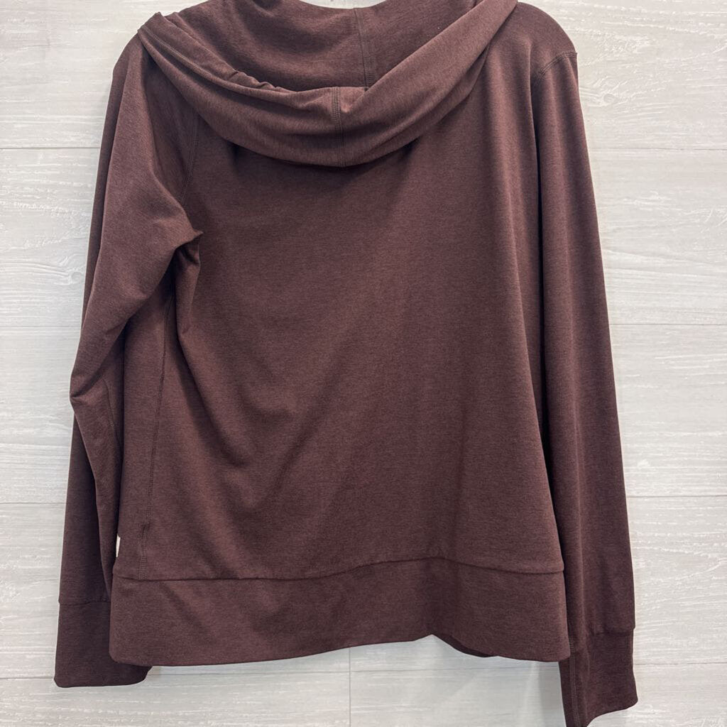 Vuori Soft Brown Halo Performance Zip Up Hoodie Medium