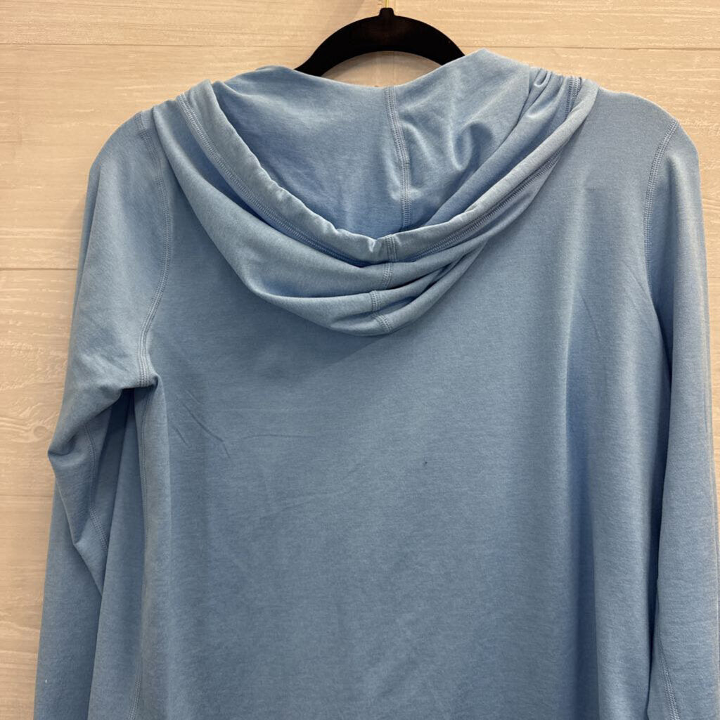 Vuori Soft Blue Halo Performance Zip Up Hoodie Extra Small