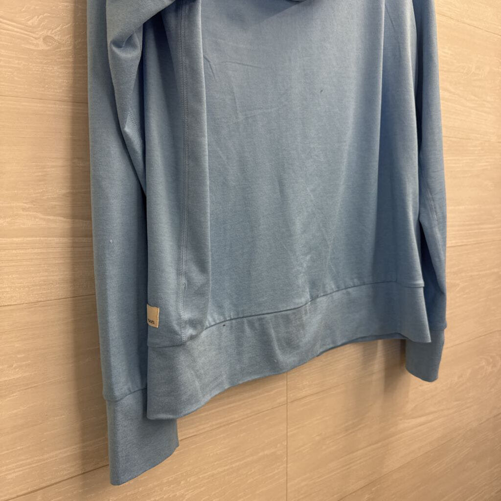 Vuori Soft Blue Halo Performance Zip Up Hoodie Extra Small