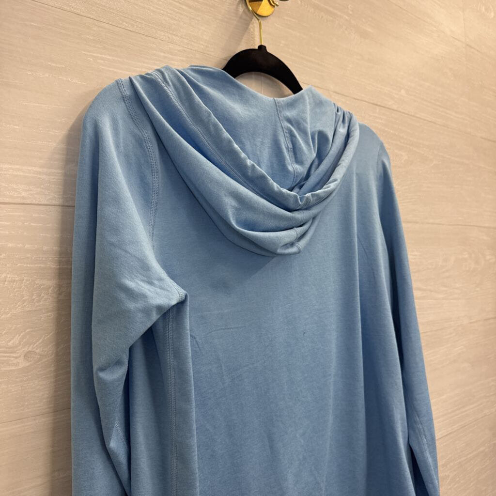 Vuori Soft Blue Halo Performance Zip Up Hoodie Extra Small