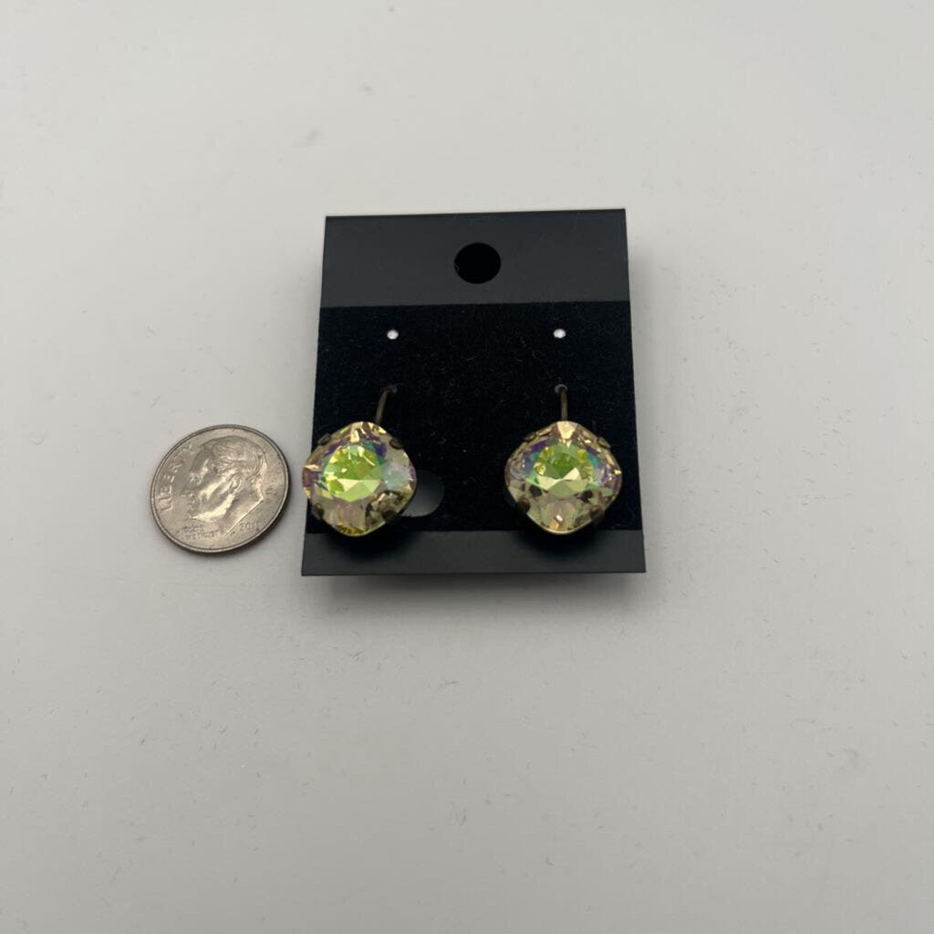 Iridescent Sparkle Drop Earrings
