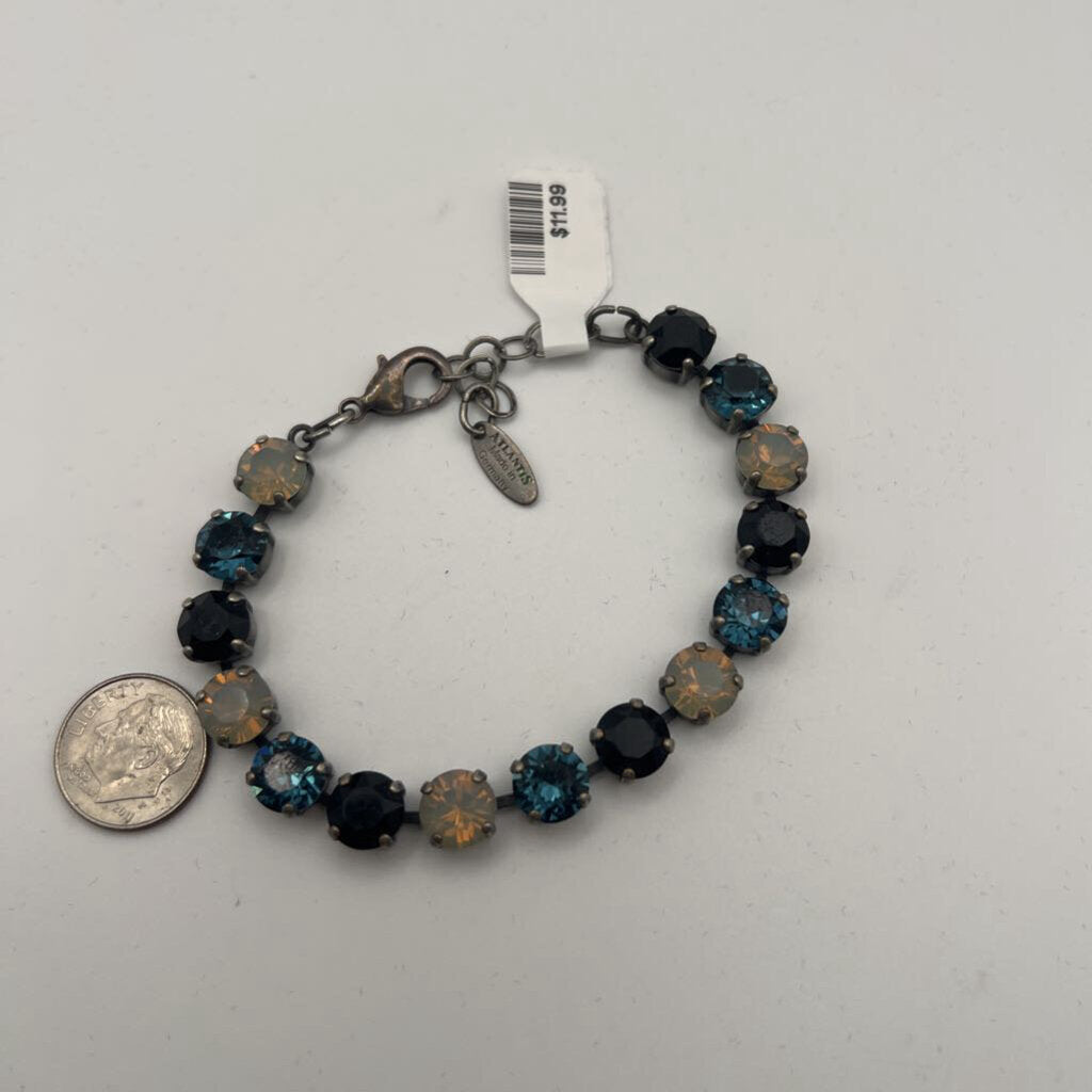 Black/ Blue/ White Stone Bracelet