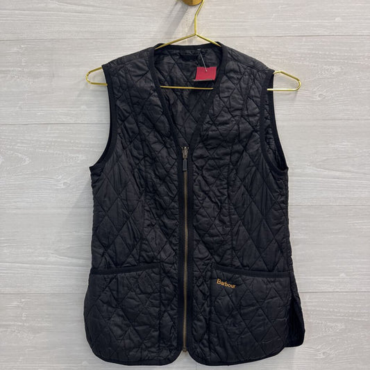 Barbour Black Quilted Zip Up Vest 6