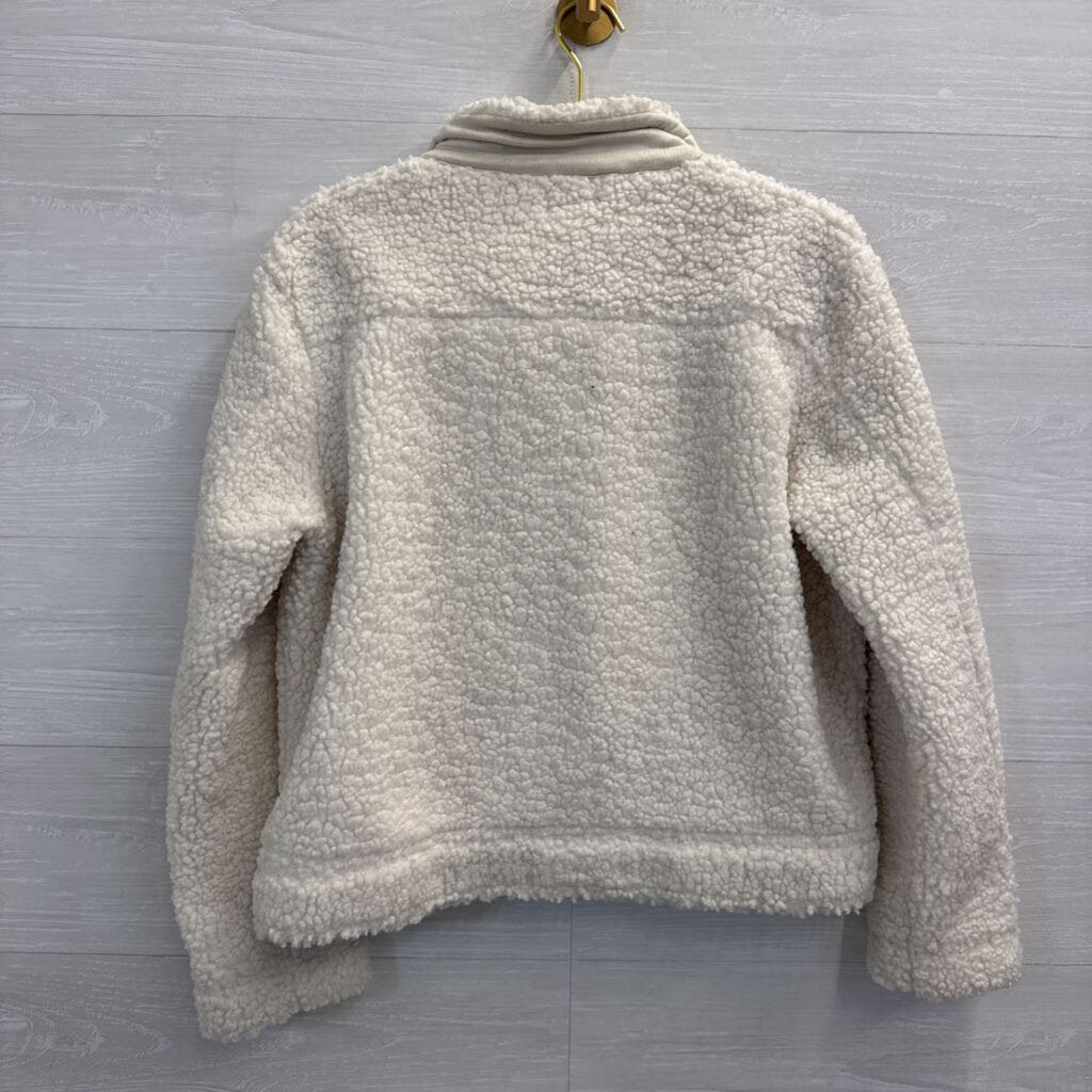 Earthbound Trading Co White Teddy Jacket Medium