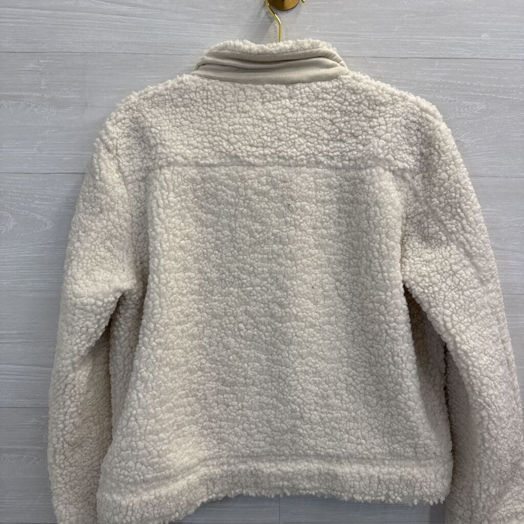 Earthbound Trading Co White Teddy Jacket Medium