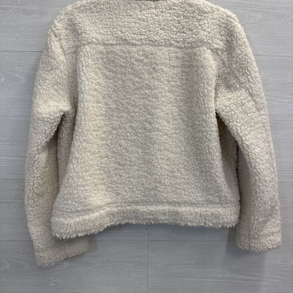 Earthbound Trading Co White Teddy Jacket Medium