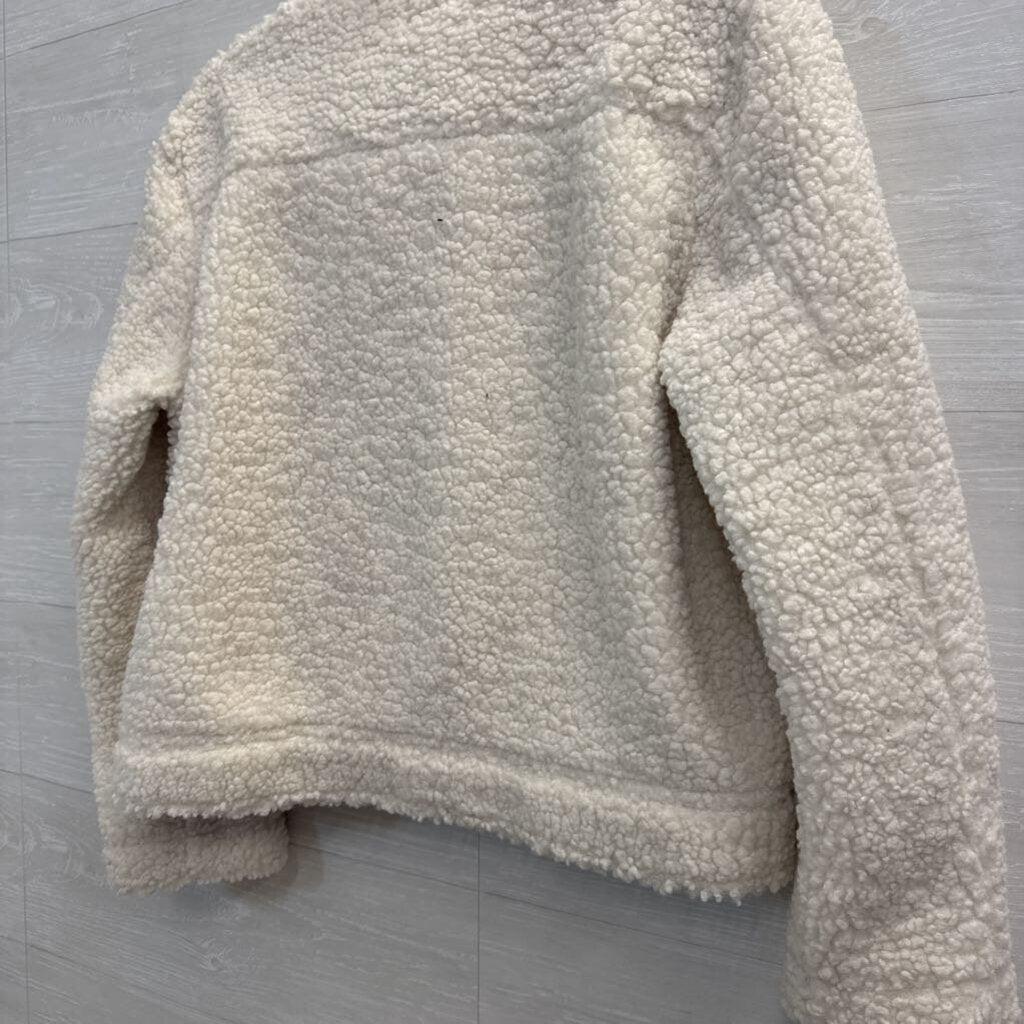 Earthbound Trading Co White Teddy Jacket Medium