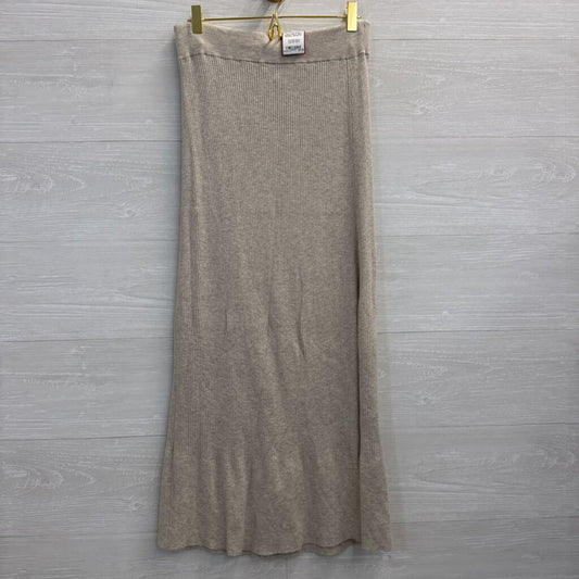 Splendid Beige Ribbed Maxi Skirt Medium