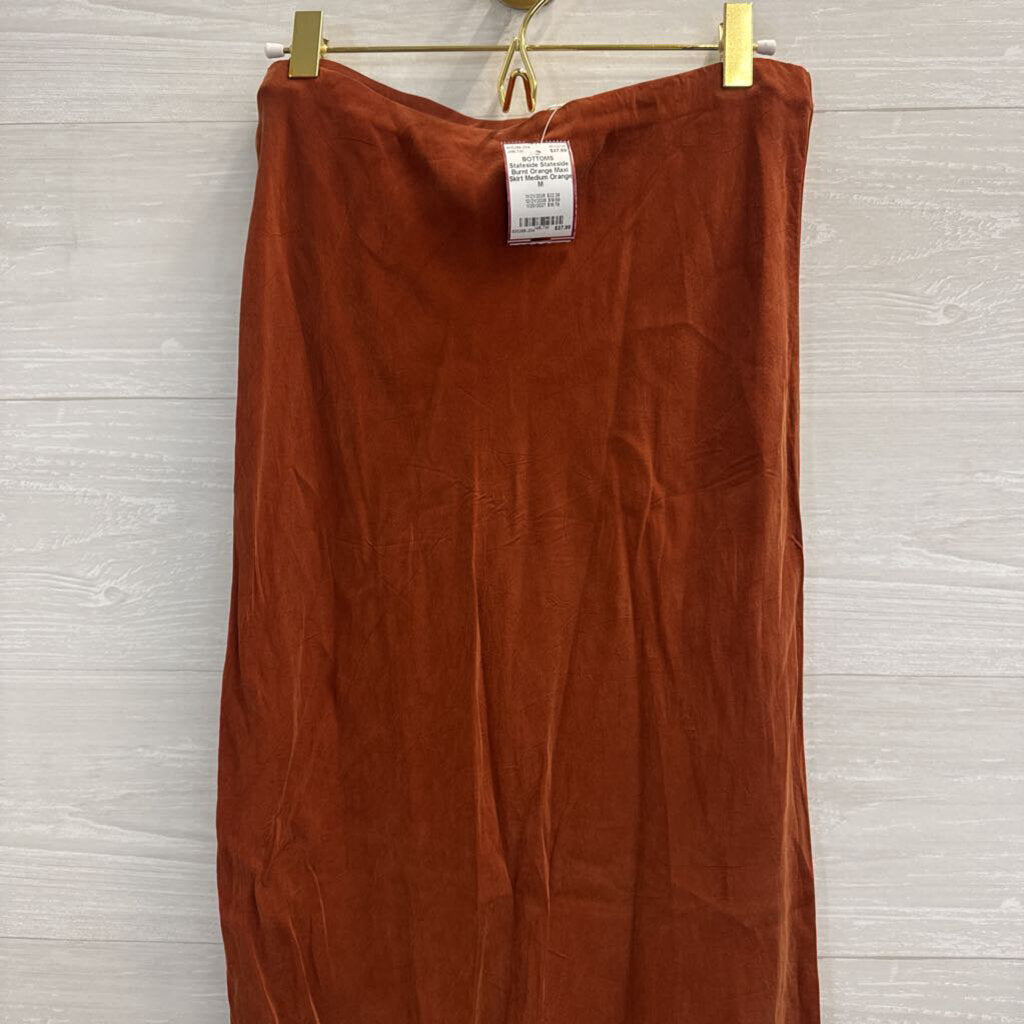 Stateside Burnt Orange Maxi Skirt Medium