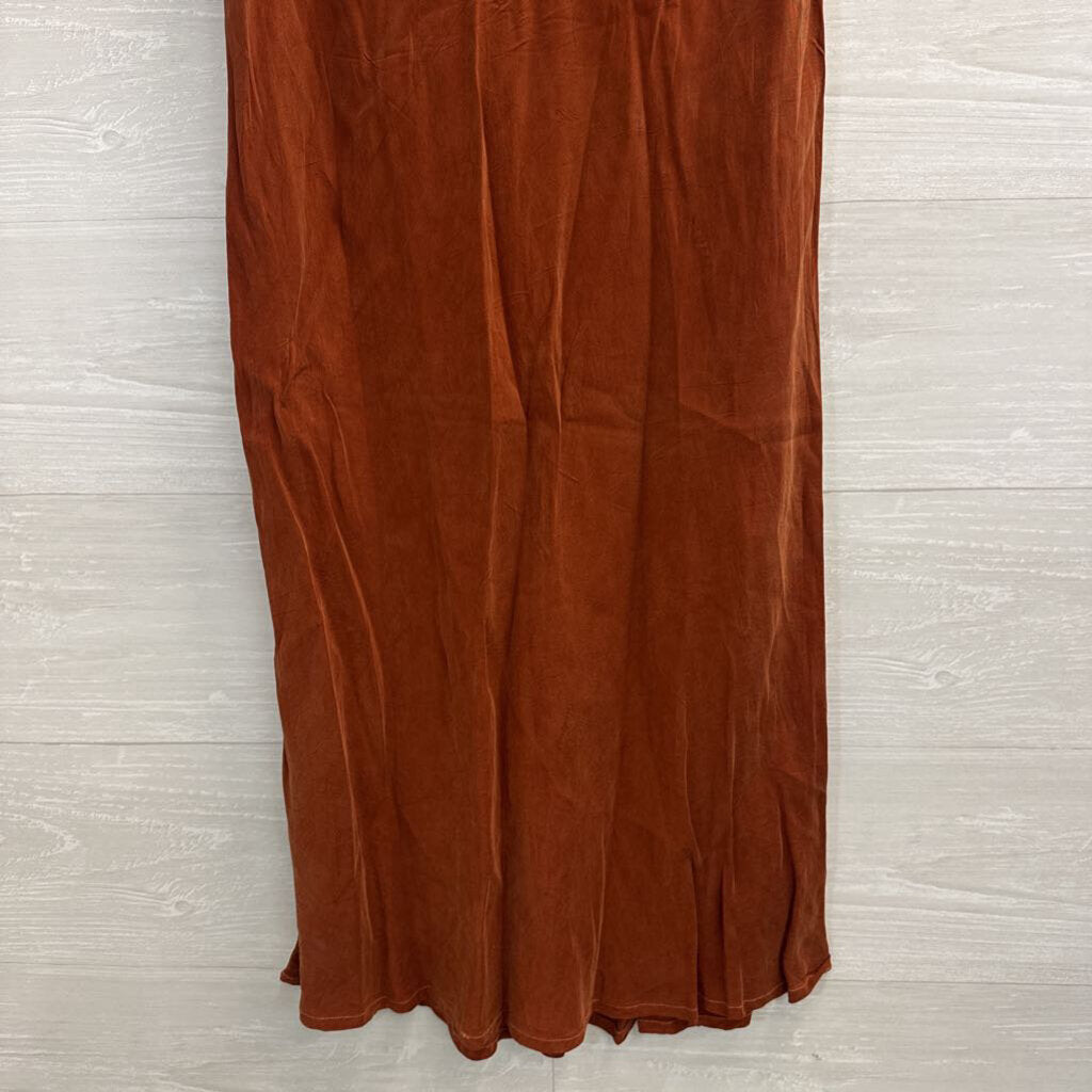 Stateside Burnt Orange Maxi Skirt Medium