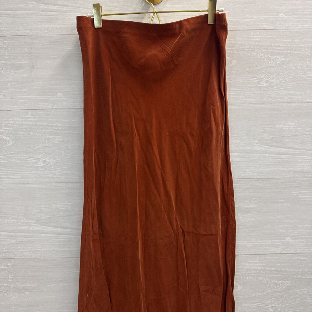 Stateside Burnt Orange Maxi Skirt Medium