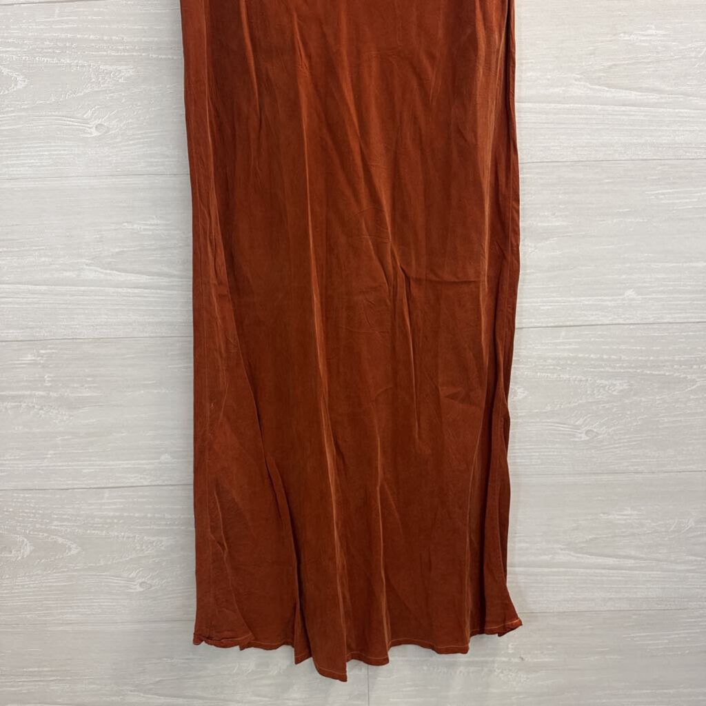 Stateside Burnt Orange Maxi Skirt Medium