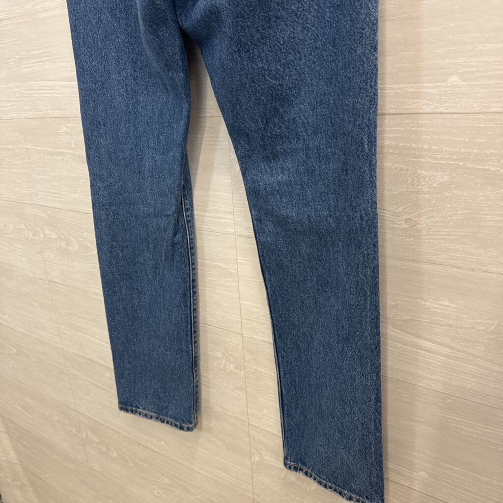 Levi Medium Wash 501 Straight Leg Jeans 30