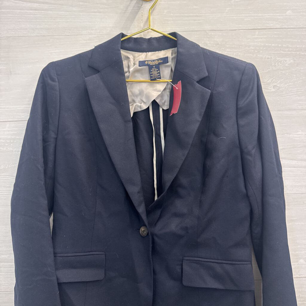 Brooks Brothers Navy 100% Wool Blazer Jacket 4