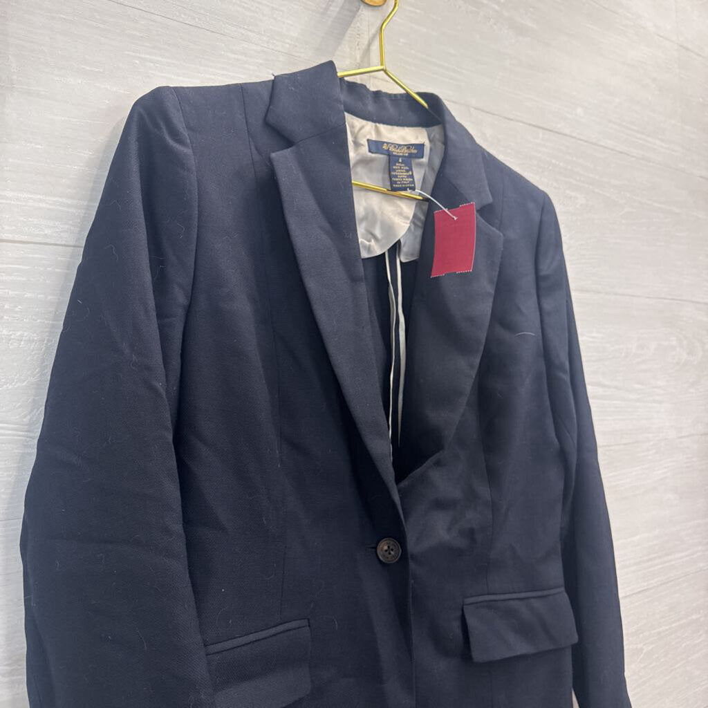 Brooks Brothers Navy 100% Wool Blazer Jacket 4