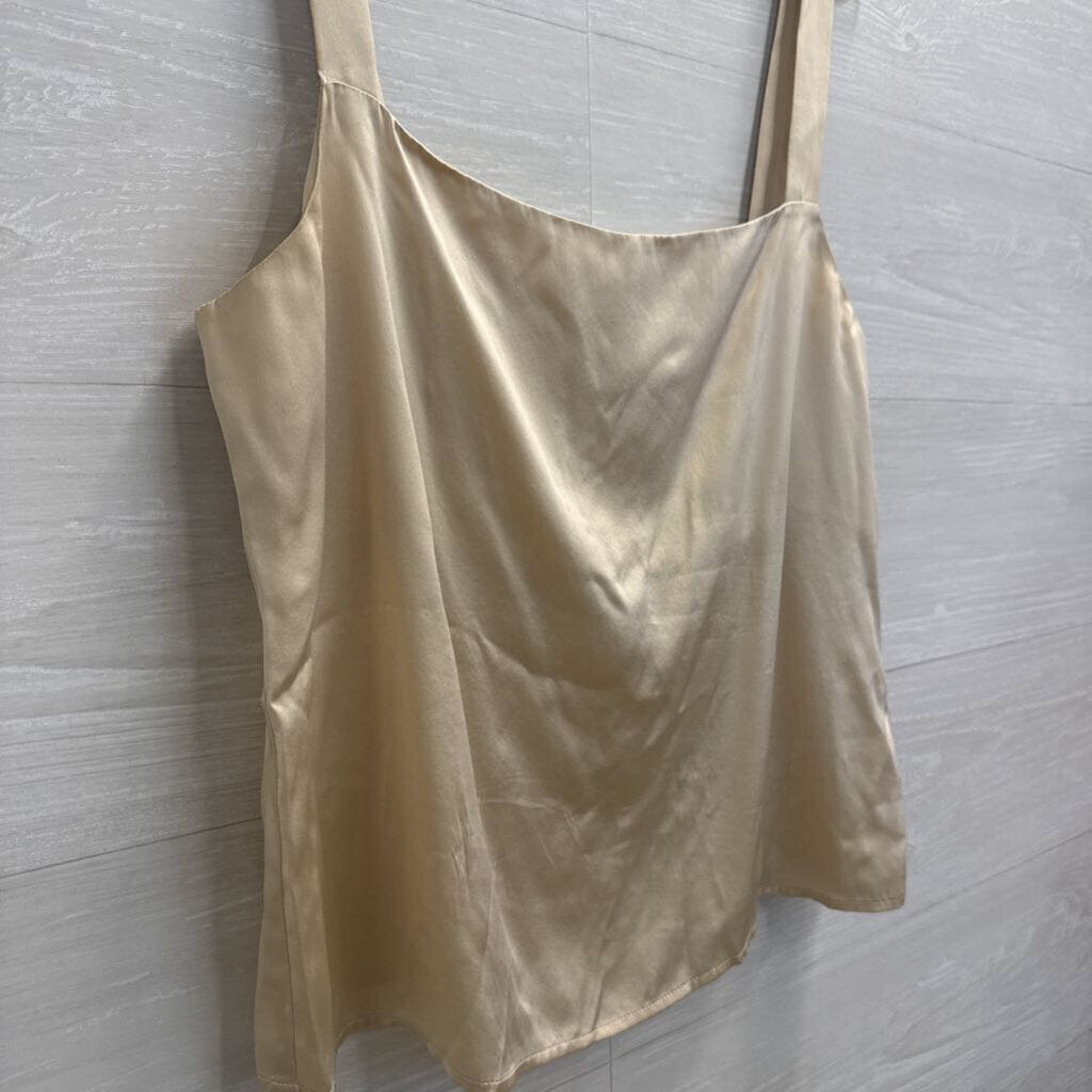 Reformation Beige 100% Silk Tank Top Medium
