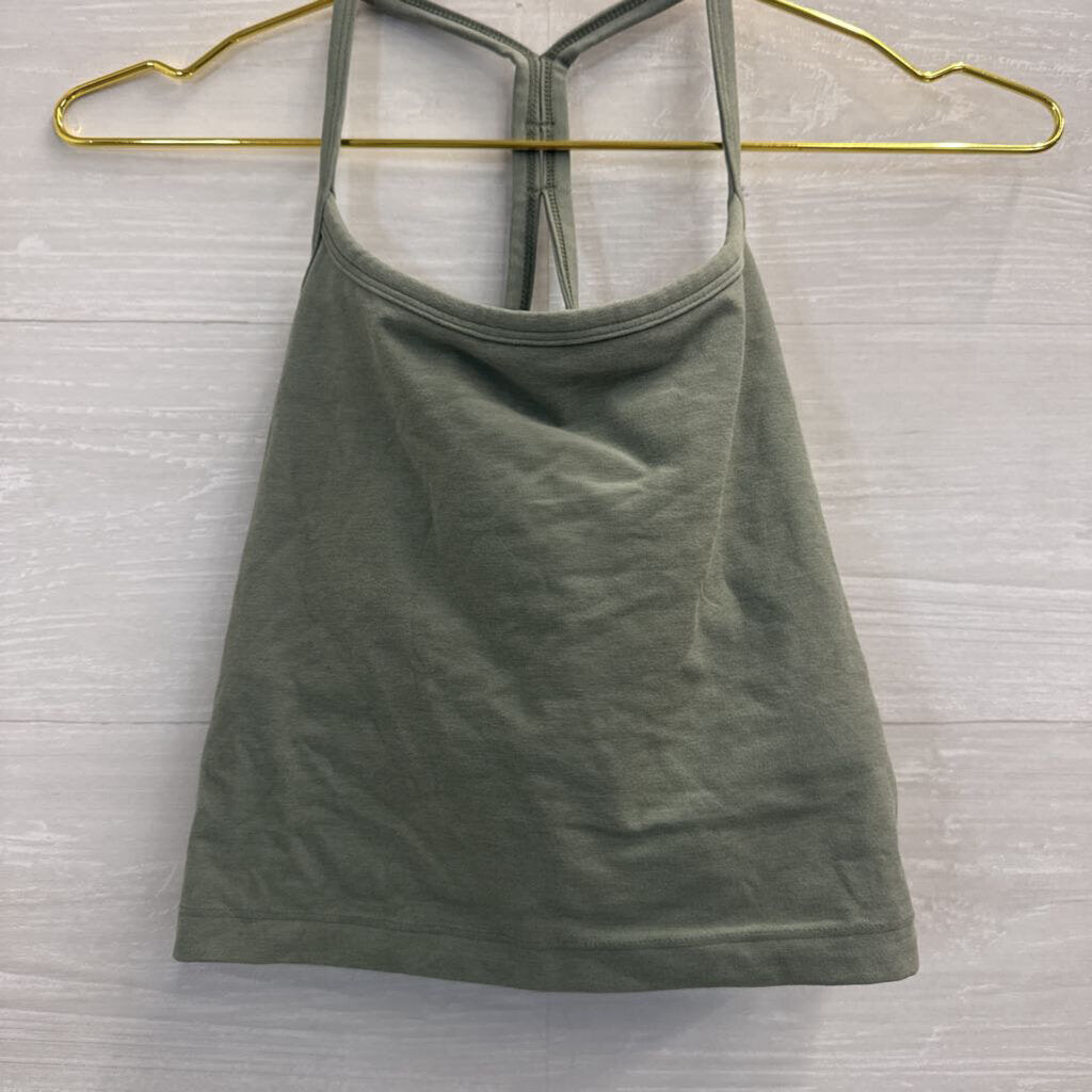 Beyond Yoga Green Soft Cropped Tank Top Large