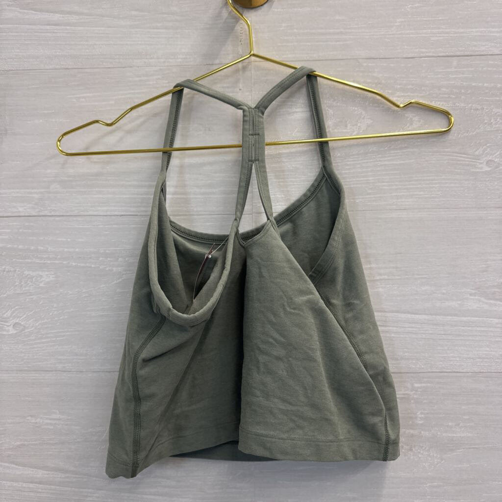 Beyond Yoga Green Soft Cropped Tank Top Large