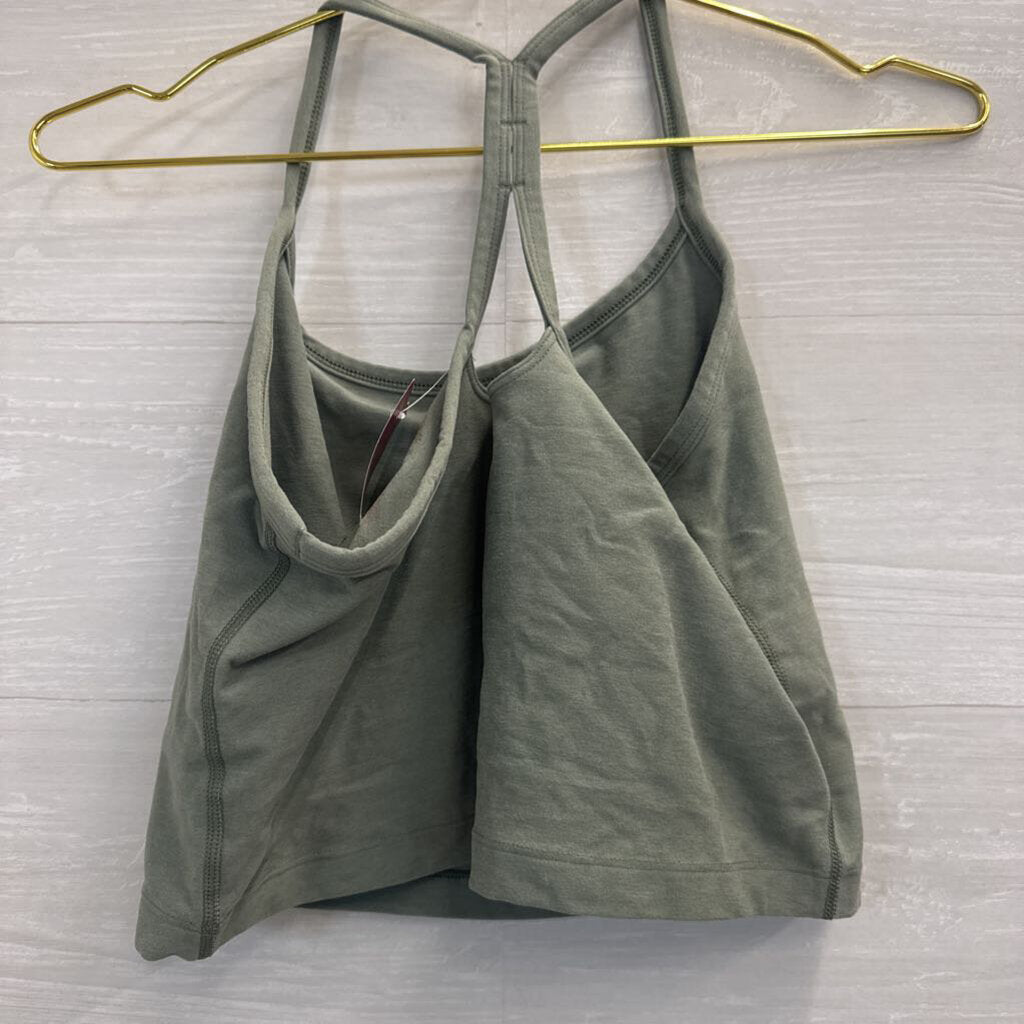 Beyond Yoga Green Soft Cropped Tank Top Large