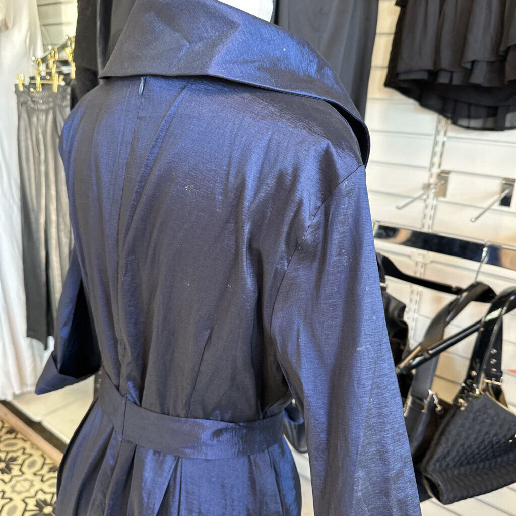 MSGLAMOR Navy Long Sleeve Long Formal Dress Large