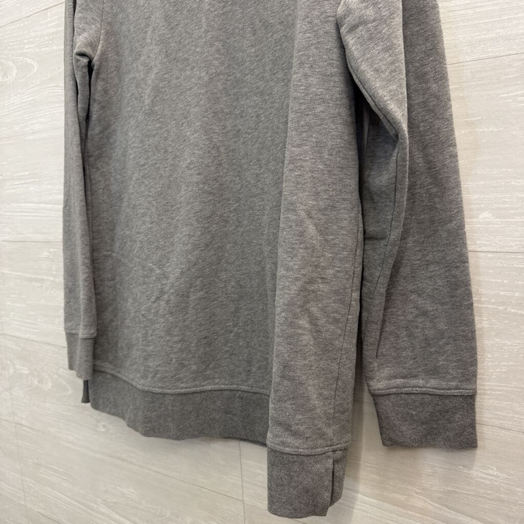 Lands End Grey Crewneck Sweatshirt Top Small