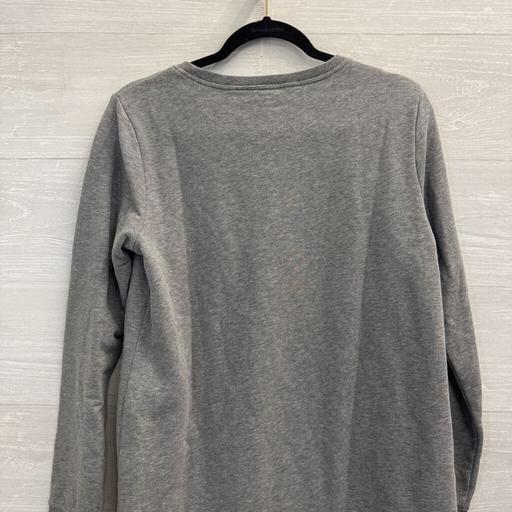 Lands End Grey Crewneck Sweatshirt Top Small