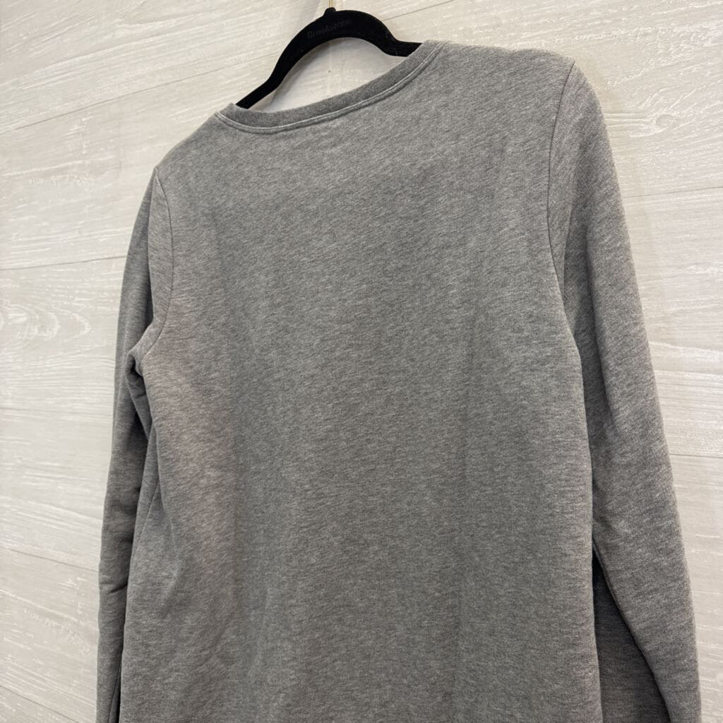 Lands End Grey Crewneck Sweatshirt Top Small