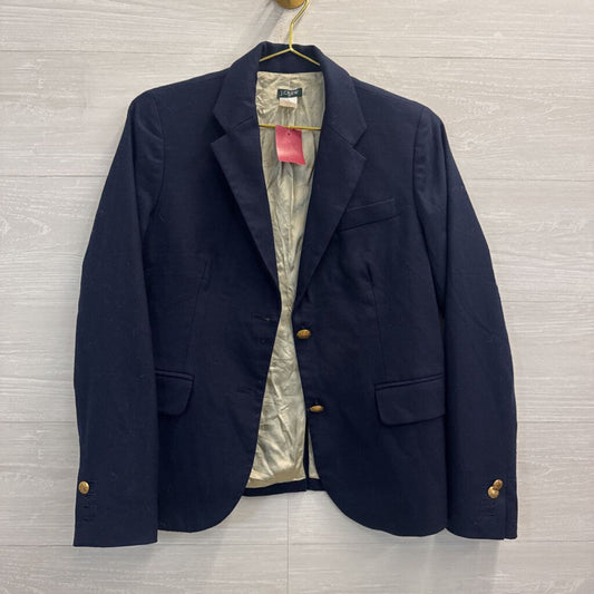 J Crew Navy/ Gold Button Blazer Jacket 4