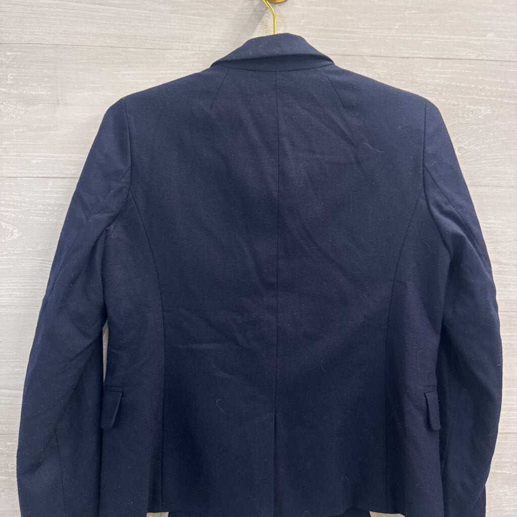 J Crew Navy/ Gold Button Blazer Jacket 4