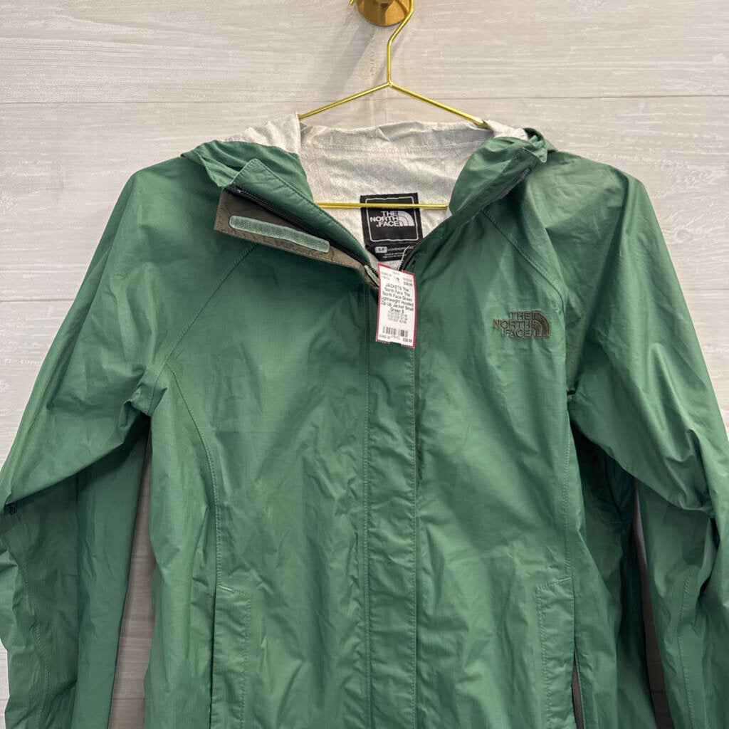 The North Face Green Lightweight Hooded Zip Up Jacket Small
