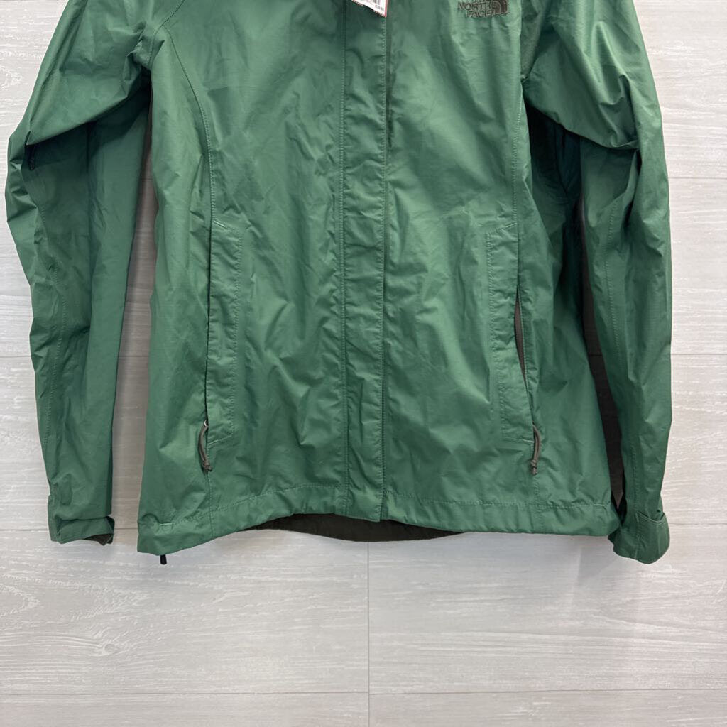 The North Face Green Lightweight Hooded Zip Up Jacket Small