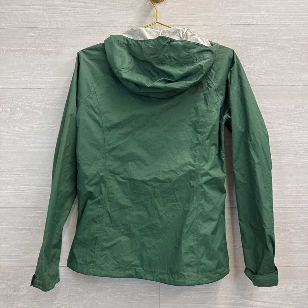 The North Face Green Lightweight Hooded Zip Up Jacket Small