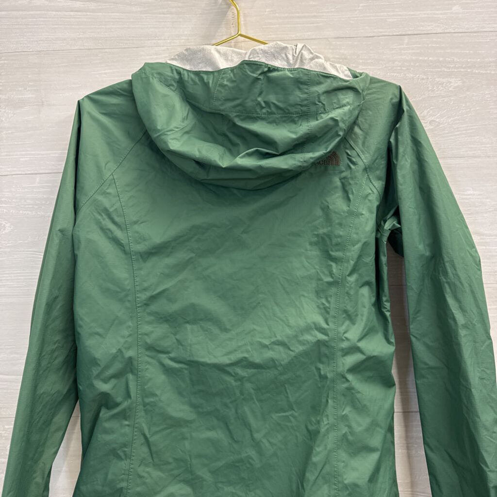 The North Face Green Lightweight Hooded Zip Up Jacket Small