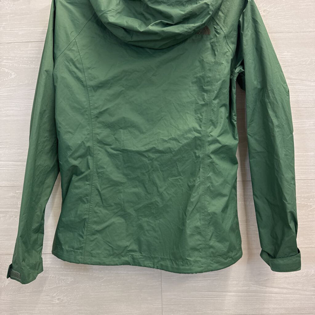The North Face Green Lightweight Hooded Zip Up Jacket Small