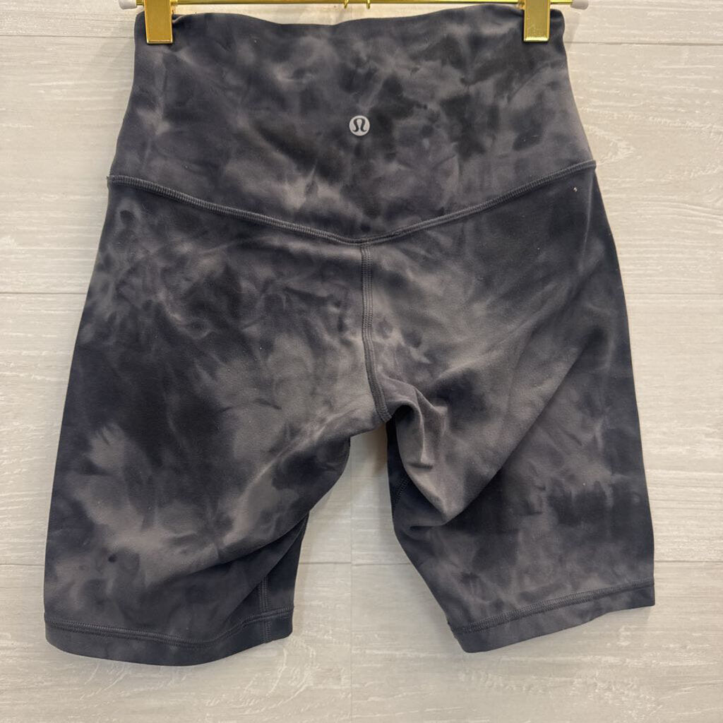Lululemon Black/ Grey Print Biker Shorts 4