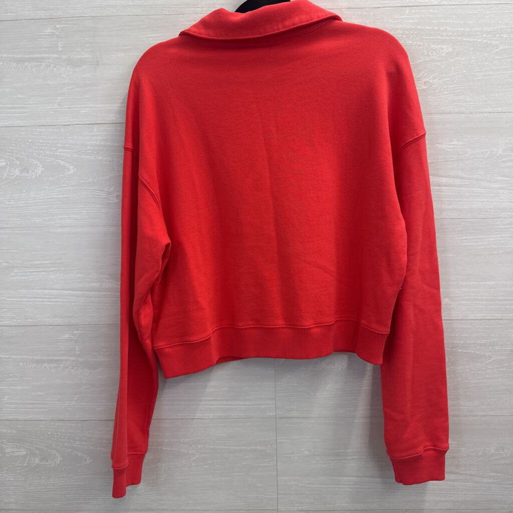 Mododoc Bright Coral Long Sleeve Top Medium