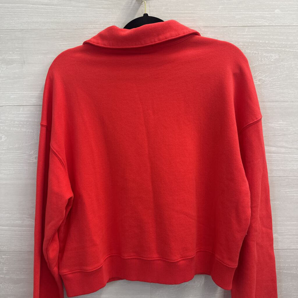 Mododoc Bright Coral Long Sleeve Top Medium