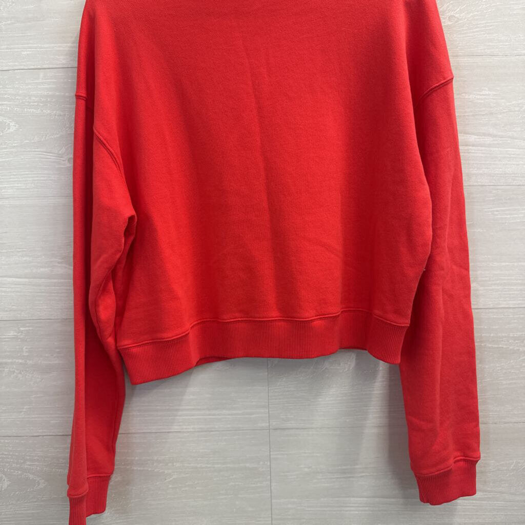 Mododoc Bright Coral Long Sleeve Top Medium