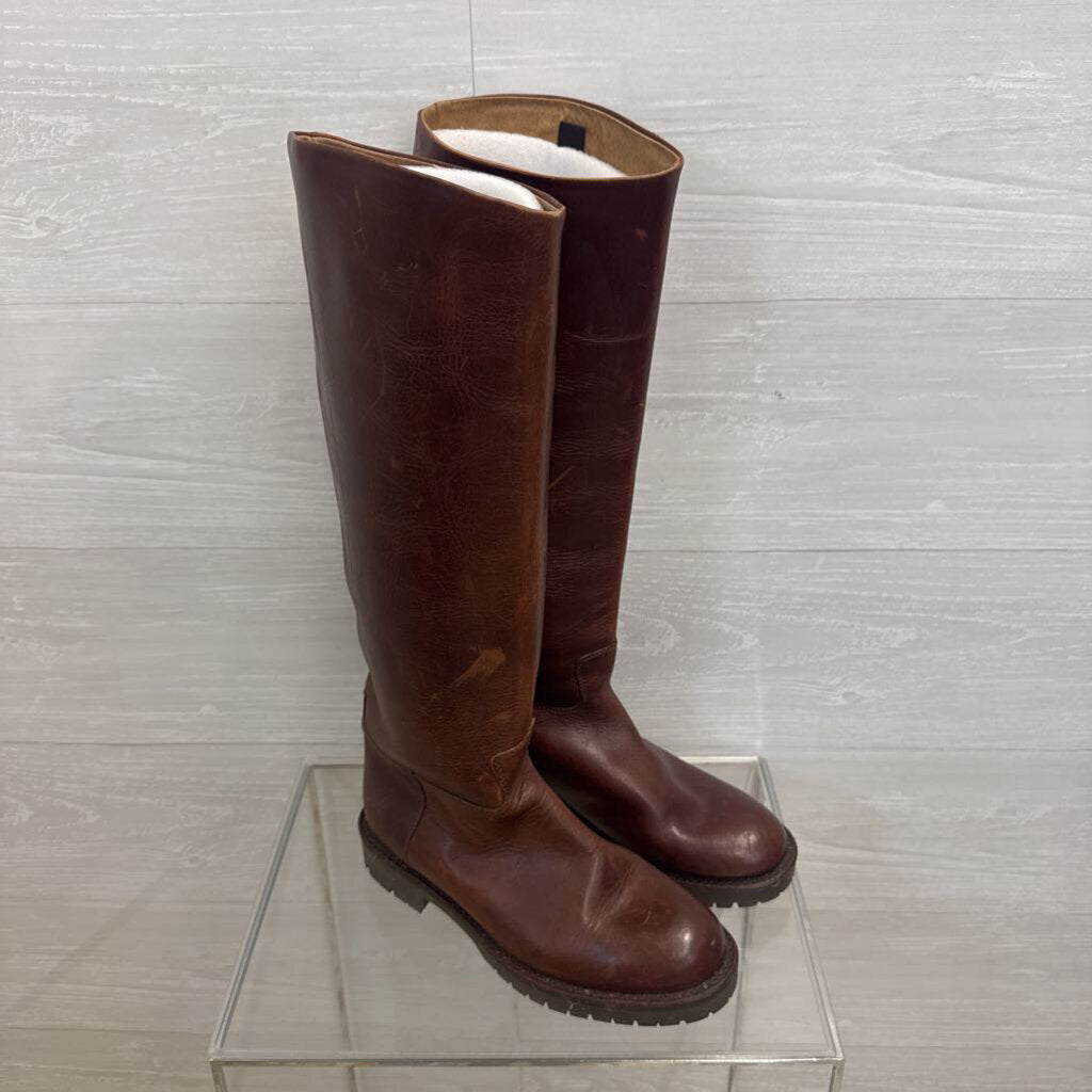 Scout Brown Leather Knee-High Boots 8.5