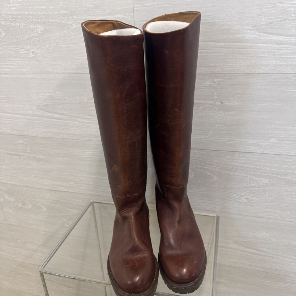 Scout Brown Leather Knee-High Boots 8.5