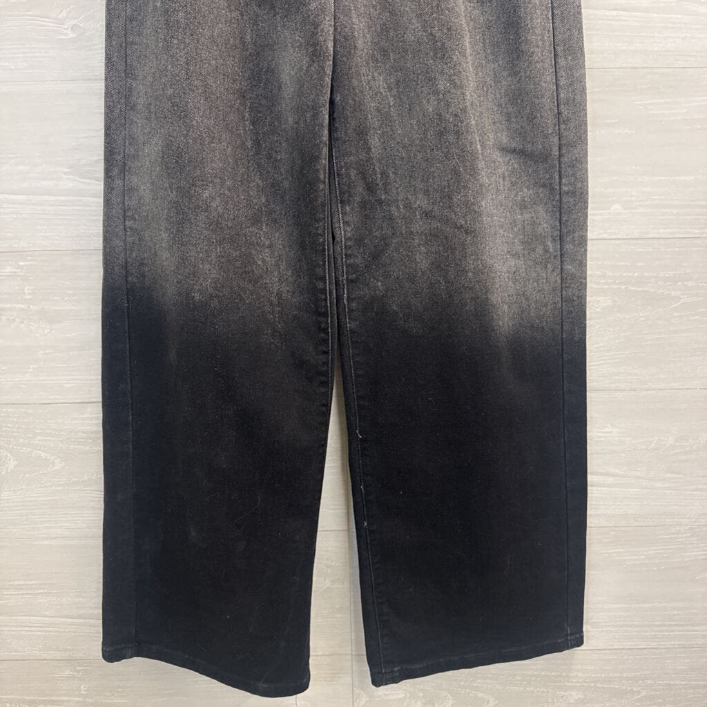 Pull and Slay Black Denim Wide Leg Jeans 27