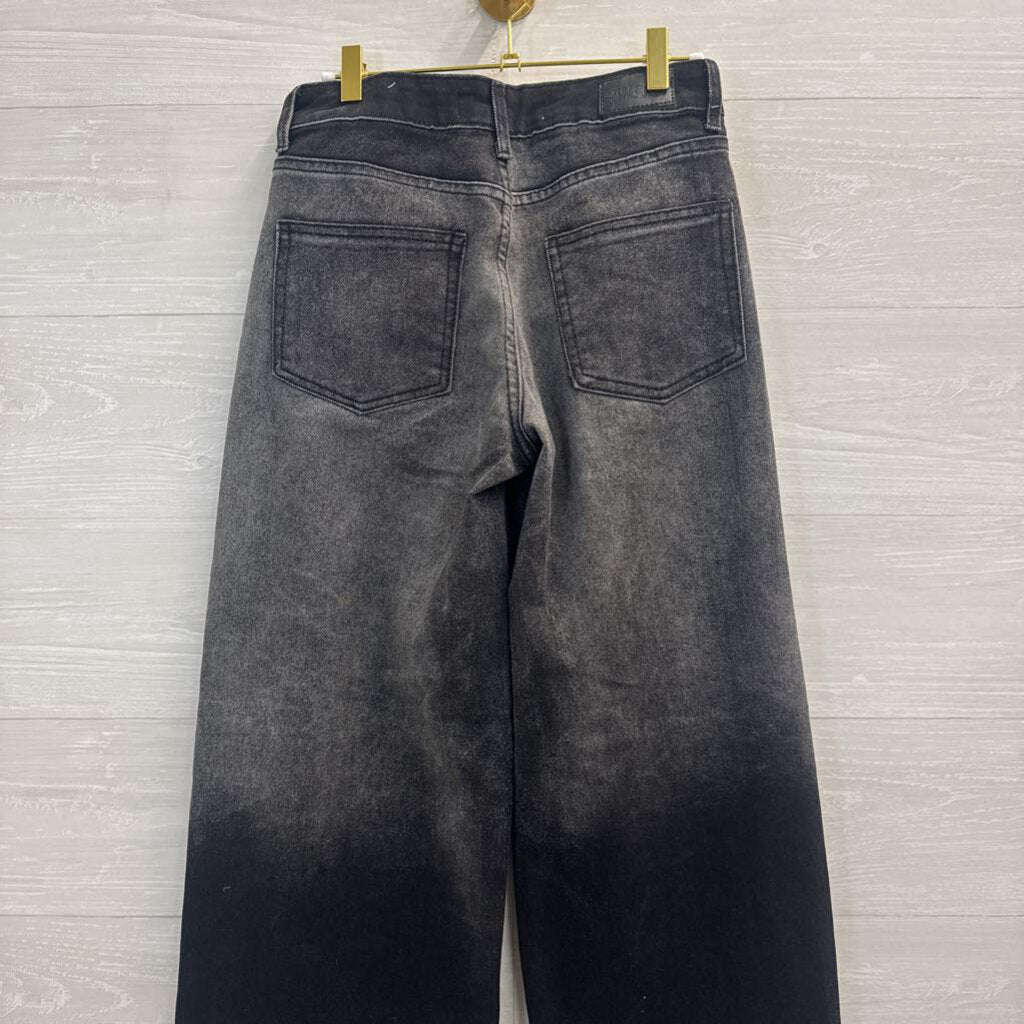 Pull and Slay Black Denim Wide Leg Jeans 27