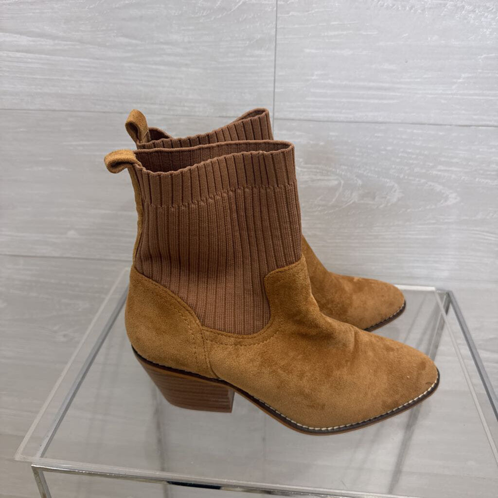 Boutique by Corkys Brown Suede Pull On Ankle Boots 7
