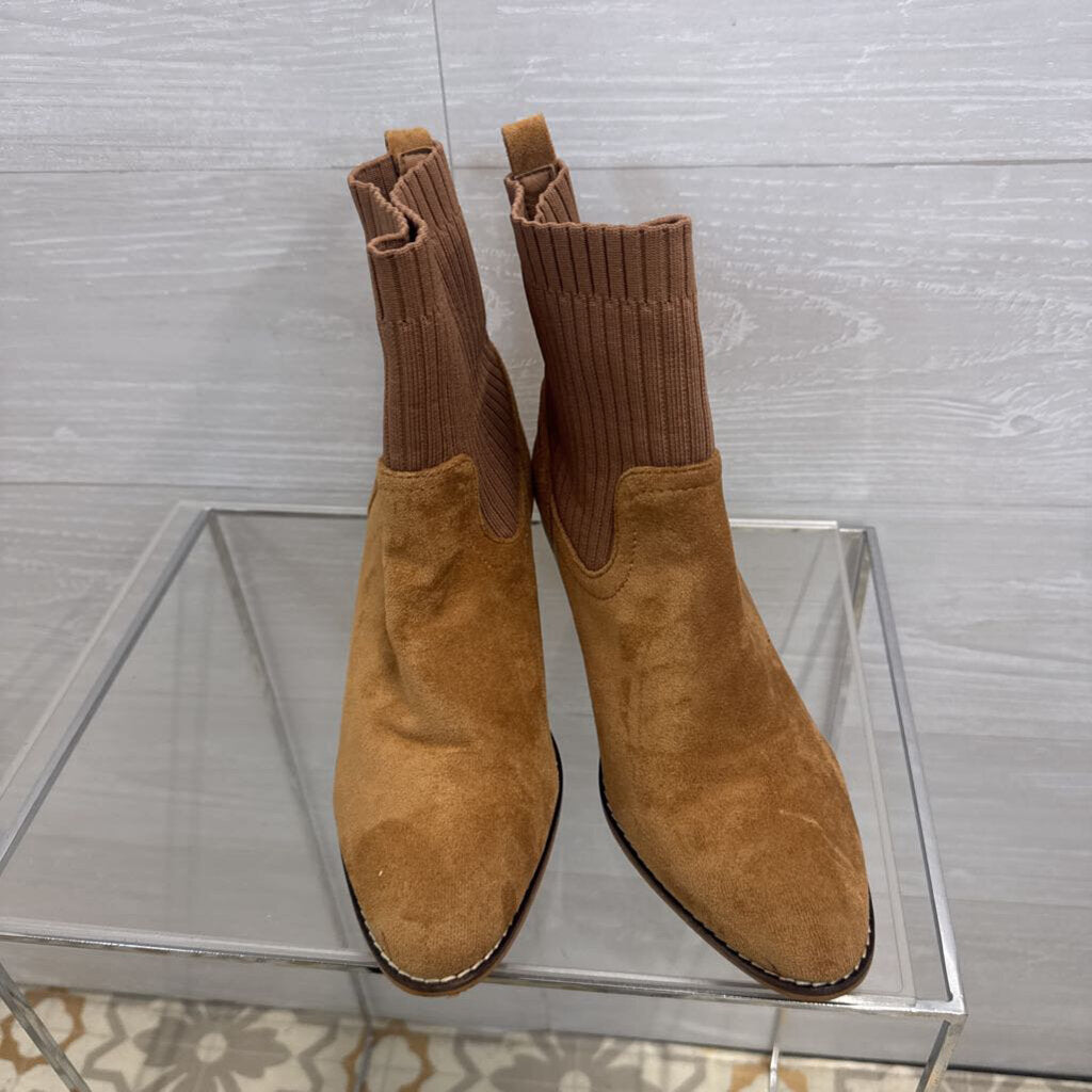 Boutique by Corkys Brown Suede Pull On Ankle Boots 7