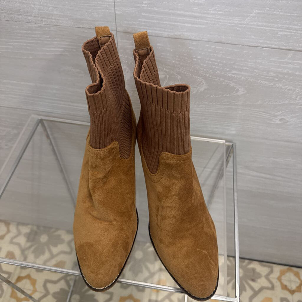 Boutique by Corkys Brown Suede Pull On Ankle Boots 7