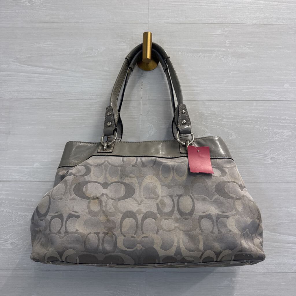 Vintage Coach Grey Penelope Signature Shoulder Purse